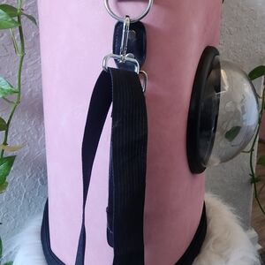 Pink and Black Pet Carrier Backpack